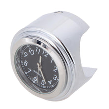 Load image into Gallery viewer, Waterproof  Motorcycle Handlebar Mount Quartz Clock Motorcycle Handlebar Motorcycle Handlebar Clock Motorcycle Modification Handlebar Mount Waterproof Quartz Clock Watch Accessories Watch Aluminum Luminous Clock Moto Black Accessories
