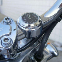 Load image into Gallery viewer, Waterproof  Motorcycle Handlebar Mount Quartz Clock Motorcycle Handlebar Motorcycle Handlebar Clock Motorcycle Modification Handlebar Mount Waterproof Quartz Clock Watch Accessories Watch Aluminum Luminous Clock Moto Black Accessories
