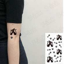 Load image into Gallery viewer, Waterproof Temporary Tattoo Lavender Stickers Butterfly Flower Luxury Small Tattoo For Body Arm
