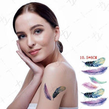Load image into Gallery viewer, Waterproof Temporary Tattoo Lavender Stickers Butterfly Flower Luxury Small Tattoo For Body Arm
