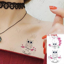 Load image into Gallery viewer, Waterproof Temporary Tattoo Lavender Stickers Butterfly Flower Luxury Small Tattoo For Body Arm
