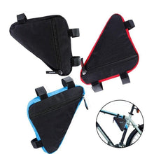 Load image into Gallery viewer, Waterproof Triangle Cycling Bicycle Bags Front Tube Frame Bag Mountain Bike Triangle Pouch Frame Holder Bag Bike Storage Frame Bag Bicycle Front Tube Triangle Water Resistant Cycling Pack Strap On Pouch Bike Accessories Tool Accessible Storage Bag
