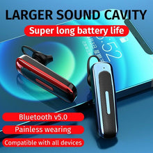 Load image into Gallery viewer, Waterproof Wireless Bluetooth Earphone Handsfree Earbuds Voice Answer in Ear Earbuds For Driving Running Headset With Mic Comfortable Ergonomic Design For Outdoor Workout Long Standby Earbuds Compatible With Smartphones
