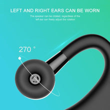 Load image into Gallery viewer, Waterproof Wireless Bluetooth Handsfree Earphone Single Headphone Elegant Black Design  Comfortable Long Wireless Range Headset Business Office Earbud With Microphone Waterproof Loud Voice Sport Earphones
