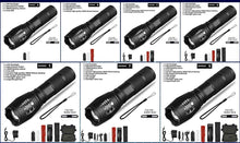 Load image into Gallery viewer, Waterproof Z45 Led Flashlight Ultra Bright Waterproof MINI Torch T6/L2/V6 zoomable 5 Modes 18650 rechargeable Battery for camping tactica Led Mini Water-Resistant Torch Light For Indoor &amp; Outdoor Camping Hiking Accessories Gear
