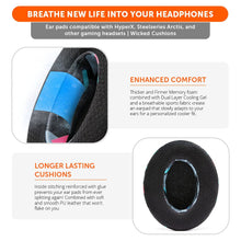 Load image into Gallery viewer, WC FreeZe - Hybrid Cooling Gel Infused Gaming Earpads

