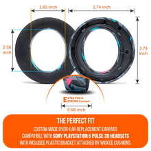 Load image into Gallery viewer, WC FreeZe Pulse 3D - Cooling Gel Earpads For PS5 Pulse 3D Headset

