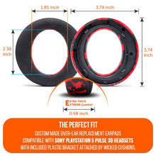 Load image into Gallery viewer, WC FreeZe Pulse 3D - Cooling Gel Earpads For PS5 Pulse 3D Headset
