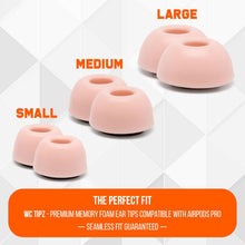 Load image into Gallery viewer, WC TipZ - Memory Foam Ear Tips for Airpods Pro &amp; Airpods Pro 2
