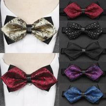 Load image into Gallery viewer, Wedding Men Butterfly Bowtie Formal Bow Ties Beautiful Printed Men Luxury Adjustable Business Bowties
