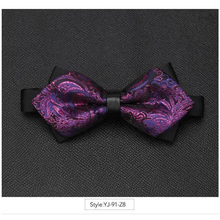 Load image into Gallery viewer, Wedding Men Butterfly Bowtie Formal Bow Ties Beautiful Printed Men Luxury Adjustable Business Bowties
