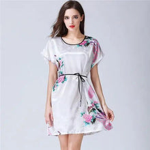 Load image into Gallery viewer, Wedding Satin Bride Robe Elegant Golden Bridesmaid Casual Short Women Nightwear Comfortable Sleepwear
