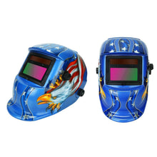 Load image into Gallery viewer, Welding Helmet Solar Powered Auto Darkening Hood with Adjustable Wide Shade
