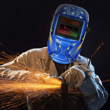 Load image into Gallery viewer, Welding Helmet Solar Powered Auto Darkening Hood with Adjustable Wide Shade
