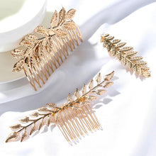Load image into Gallery viewer, Western Fashion Retro Hair Bands For Women Wedding Metal Gold Leaf Butterfly Hair Headbands Girls Bride Gorgeous Hair Accessories For Women
