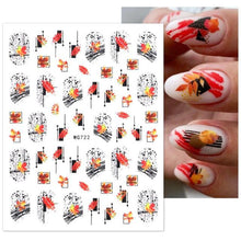 Load image into Gallery viewer, White Embossed Flower Lace 5D Sticker Decal Wedding Nail Art Designs Floral Flower Transfer Decal  Geometry  3D Wave Design Decoration for Women Girls Tape Nail Art Stickers Decal Decoration Geometry Transfer Decals Nail Art Decorations Decoration Decal
