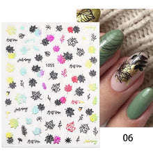 Load image into Gallery viewer, White Embossed Flower Lace Sticker Decal Wedding Nail Art Designs Floral Butterfly Japanese Manicures Nail Decoration Metallic Curve Strip Line Nail Decal Self-Adhesive 3D Wave Design Decoration for Women Girls Adhesive Striping Tape Nail Art Stickers
