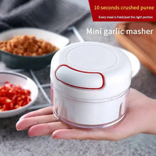 Load image into Gallery viewer, White Mini Multifunctional Kitchen Accessories Vegetable Press Manual Puller Cutting And Stirring Kitchen Gadgets Masher

