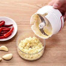 Load image into Gallery viewer, White Mini Multifunctional Kitchen Accessories Vegetable Press Manual Puller Cutting And Stirring Kitchen Gadgets Masher
