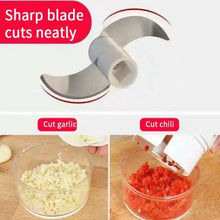 Load image into Gallery viewer, White Mini Multifunctional Kitchen Accessories Vegetable Press Manual Puller Cutting And Stirring Kitchen Gadgets Masher
