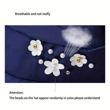 Load image into Gallery viewer, Wide Brim Sun Visor Foldable Picnic Hat Beach UV Protection Scallop Cap

