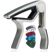 Load image into Gallery viewer, WINGO Quick-Change Capo for 6 String Steel Acoustic and Electric Guitars
