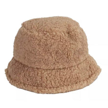 Load image into Gallery viewer, Winter Bucket Hat Women Warm Hats Vintage Faux Fur Fisherman Cap
