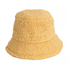 Load image into Gallery viewer, Winter Bucket Hat Women Warm Hats Vintage Faux Fur Fisherman Cap
