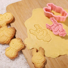 Load image into Gallery viewer, Winter Cartoon Biscuit Mould Christmas Cookie Cutters Christmas Molds ABS Plastic Baking Mould Cookie Tools Cake Decorating Tools Cartoon Cookie Christmas Tree Shaped Biscuit Molds
