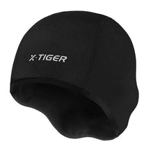 Load image into Gallery viewer, Winter Cycling Cap Windproof Thermal Ski Cap Running Skiing Motorcycle Riding Hat Men Women Bike Cycling Headwear Winter Cycling Caps for Men Women Windproof Cycling Hat with Sun Visor Under Helmet Liner Black
