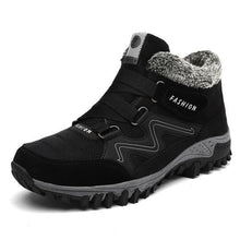 Load image into Gallery viewer, Winter Elegant Unisex Boots With Fur Warm Leather Snow Boots Winter Work Casual Shoes High Top Rubber Ankle Boots Leather Platform Fashion Luxury Boots Non-Slip Hiking Boots
