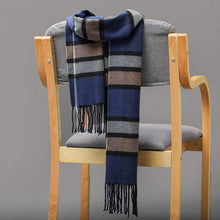 Load image into Gallery viewer, Winter Fashion Outdoor Plaid Soft Scarf Unisex Shawl Scarfs Warm Lightweight Wrap Muffler Elegant Cashmere Hijab Stylish Scarf Tassels For Women Men 185*35cm
