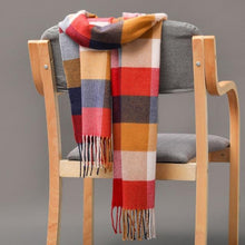 Load image into Gallery viewer, Winter Fashion Outdoor Plaid Soft Scarf Unisex Shawl Scarfs Warm Lightweight Wrap Muffler Elegant Cashmere Hijab Stylish Scarf Tassels For Women Men 185*35cm
