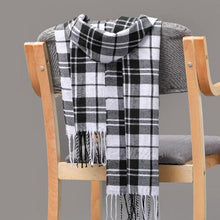 Load image into Gallery viewer, Winter Fashion Outdoor Plaid Soft Scarf Unisex Shawl Scarfs Warm Lightweight Wrap Muffler Elegant Cashmere Hijab Stylish Scarf Tassels For Women Men 185*35cm
