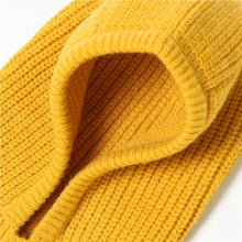 Load image into Gallery viewer, Winter Hat Skullies Beanies Hats Men Women Scarf Warm Breathable Hood Knitted Hat Caps Balaclava Mask Gorras Bonnet Knitted Hat Face Hooded Cowl Neckerchief with Drawstring Soft Balaclava Pullover Knitted Beanie for Adults Men Women Ski Caps
