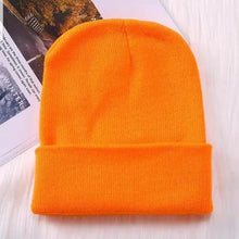 Load image into Gallery viewer, Winter Hats For Men Woman New Beanies Knitted Solid Cute Hat Girls Autumn Female Beanie Caps Warmer Stylish Ladies Casual Cap Outdoor Winter Adult Neutral Warm Hats Candy Color Knitted Woolen Hat for Women Men
