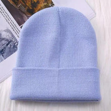Load image into Gallery viewer, Winter Hats For Men Woman New Beanies Knitted Solid Cute Hat Girls Autumn Female Beanie Caps Warmer Stylish Ladies Casual Cap Outdoor Winter Adult Neutral Warm Hats Candy Color Knitted Woolen Hat for Women Men
