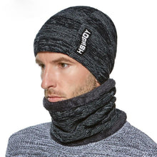Load image into Gallery viewer, Winter Hats Skellies Beanies Hat Winter Beanies For Men Women Wool Necks Caps Balaclava Mask Gorgas Bonnet Wool Knitted Hat Scarf Hat Set Outdoor Sport Warm Beanies Hat For Men Knitted Hats Bandana Hiking Camping Kid Neck Warmer Cap
