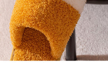 Load image into Gallery viewer, Winter Indoor Cotton Shoes Cute Cat Paw Women Furry Slides Plus Velvet Warm Soft Slippers Cotton Cloth Sippers Women's Elegant Fur Slippers House Shoes For Women

