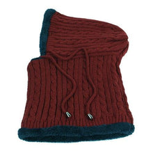 Load image into Gallery viewer, Winter Knitted Hat Beanie Men Beany Skellies Beanies Winter Hats For Women Men Caps Gorgas Bonnet Mask Brand Hats Hooded Cowl Neckerchief with Drawstring Soft Balaclava Pullover Knitted Beanie for Adults Men Women Ski Caps
