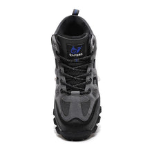 Load image into Gallery viewer, Winter Leather Mens Boots Fur Super Warm Snow Boots Men Winter Work Casual Shoes High Top Rubber Boots Winter Warm Outdoor Walking Lace Up Anti-Slip Breathable Ankle Booties
