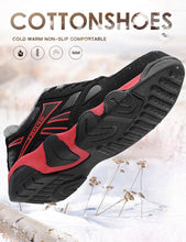 Load image into Gallery viewer, Winter Leather Sneakers Keep Warm Waterproof Mans Sneakers Work Casual Shoes Mens Autumn Anti-slip Leather Lace Up Lightweight Soft Modern Comfortable Classic Walking Sneakers
