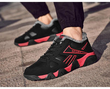 Load image into Gallery viewer, Winter Leather Sneakers Keep Warm Waterproof Mans Sneakers Work Casual Shoes Mens Autumn Anti-slip Leather Lace Up Lightweight Soft Modern Comfortable Classic Walking Sneakers
