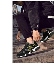 Load image into Gallery viewer, Winter Leather Sneakers Keep Warm Waterproof Mans Sneakers Work Casual Shoes Mens Autumn Anti-slip Leather Lace Up Lightweight Soft Modern Comfortable Classic Walking Sneakers
