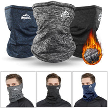 Load image into Gallery viewer, Winter Outdoor Neck Warmer Cycling Scarf Running Sports Headwear Face Scarf Bicycle Bandana Men Simple Fashion Motorcycle Windproof Sun Protect Cycling Face Neck Mask Headwear Scarf Bandana Hood Half Breathable Dustproof Hang-Ear Cap Bike Headbands
