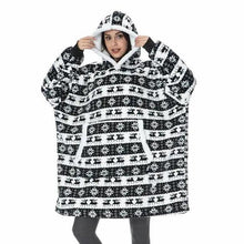Load image into Gallery viewer, Winter Oversized Wearable Blanket Women Hoodies Sweatshirt TV Blanket With Sleeves Pullover Warm Soft Unisex Hoody Comfortable Sweatshirts For Autumn
