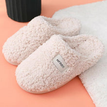 Load image into Gallery viewer, Winter Short Plush Cotton Home Slippers Women Indoor Floor Footwear Fashion Men Household Warm Slides Flat Couple House Slippers With Memory Foam Snd Comfortable Warm Shoes
