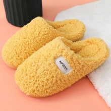 Load image into Gallery viewer, Winter Short Plush Cotton Home Slippers Women Indoor Floor Footwear Fashion Men Household Warm Slides Flat Couple House Slippers With Memory Foam Snd Comfortable Warm Shoes
