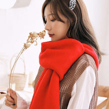 Load image into Gallery viewer, Winter Soft Solid Thicken Soft Lightweight  Warm Scarf Cashmere Scarves Pashmina Shawls Wraps Scarves Pashmina Shawls Wraps Knitted Wool Long Scarf Women
