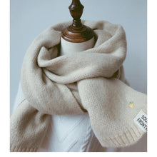 Load image into Gallery viewer, Winter Soft Solid Thicken Soft Lightweight  Warm Scarf Cashmere Scarves Pashmina Shawls Wraps Scarves Pashmina Shawls Wraps Knitted Wool Long Scarf Women
